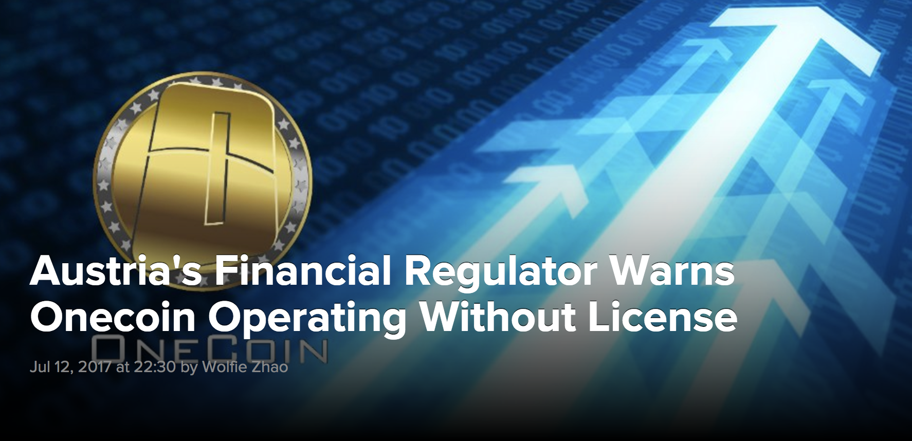 Austria's Financial Regulator Warns Onecoin Operating Without License