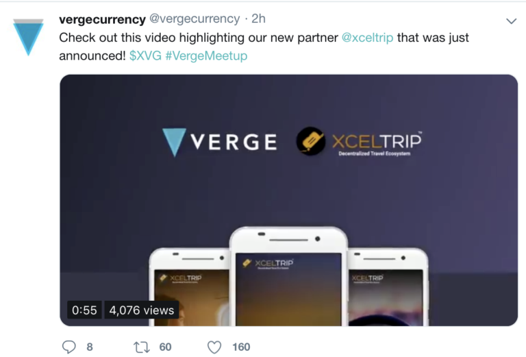 Verge Partners With XcelTrip